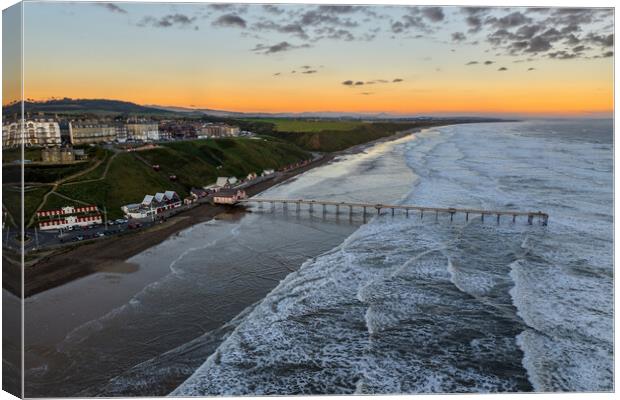 Saltburn By the Sea Canvas Print by Apollo Aerial Photography