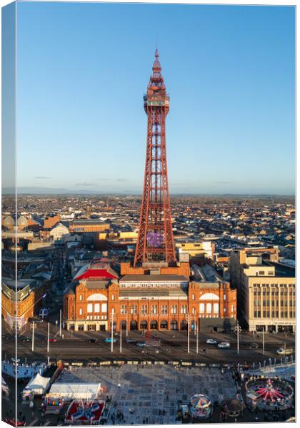 Blackpool Tower Canvas Print by Apollo Aerial Photography