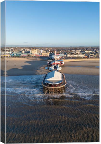 Blackpools Central Pier Canvas Print by Apollo Aerial Photography