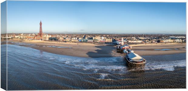 Blackpool Seaside Splendour Canvas Print by Apollo Aerial Photography