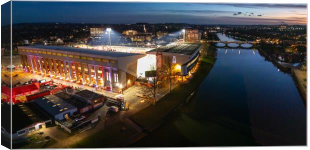 The City Ground Nottingham Canvas Print by Apollo Aerial Photography