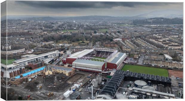 Tynecastle Stadium Canvas Print by Apollo Aerial Photography