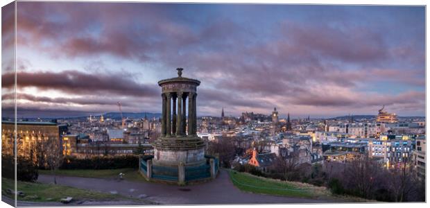 Edinburgh Dawn Canvas Print by Apollo Aerial Photography