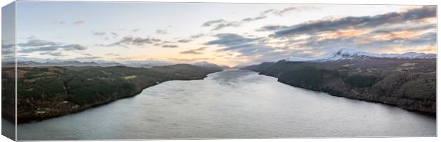 Loch Ness Dusk Canvas Print by Apollo Aerial Photography