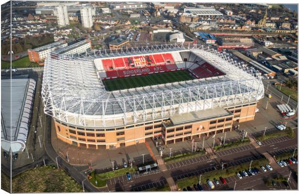 Stadium of Light Sunderland AFC Canvas Print by Apollo Aerial Photography