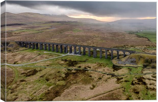 Ribblehead Viaduct Canvas Print by Apollo Aerial Photography