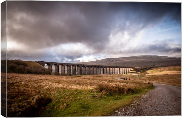 Ribblehead Viaduct  Canvas Print by Apollo Aerial Photography