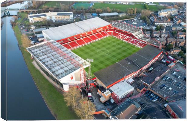 Nottingham Forest FC Canvas Print by Apollo Aerial Photography