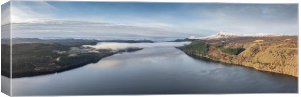 Loch Ness Mist Canvas Print by Apollo Aerial Photography