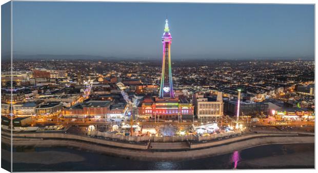Blackpool Lights Canvas Print by Apollo Aerial Photography
