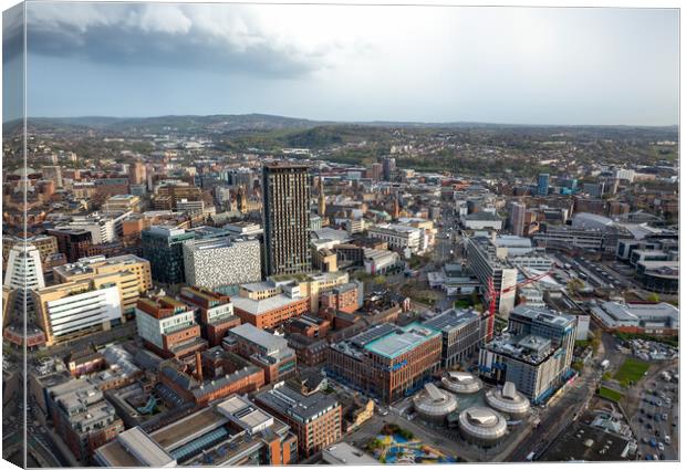 Sheffield Cityscape Canvas Print by Apollo Aerial Photography