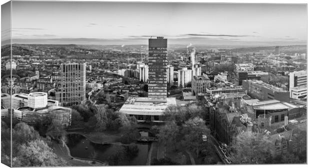 Sheffield CItyscape Canvas Print by Apollo Aerial Photography