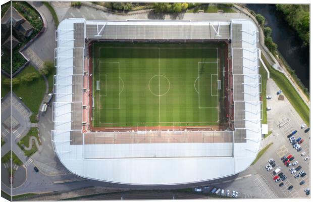 New York Stadium Top Down Canvas Print by Apollo Aerial Photography
