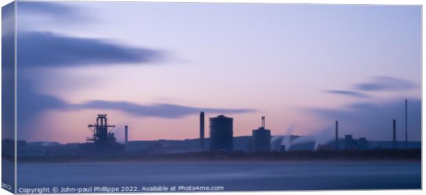 Industrial dawn Canvas Print by John-paul Phillippe