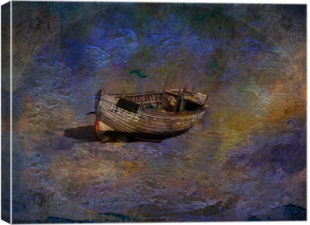 The lonely boat Canvas Print by Horace Goodenough
