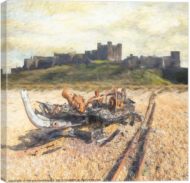 Castle burn out Canvas Print by Horace Goodenough