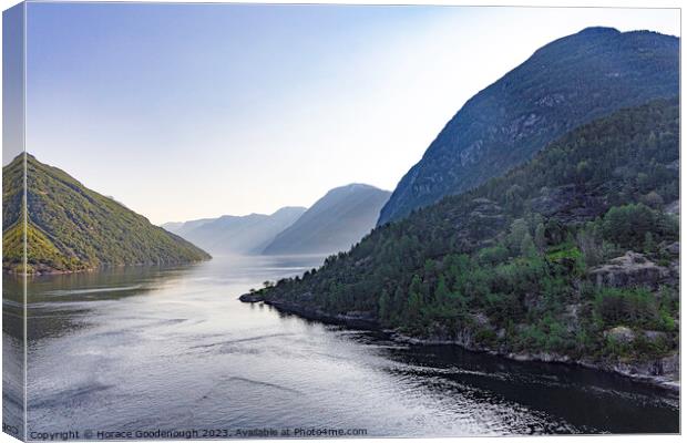 Norway Fjords Canvas Print by Horace Goodenough