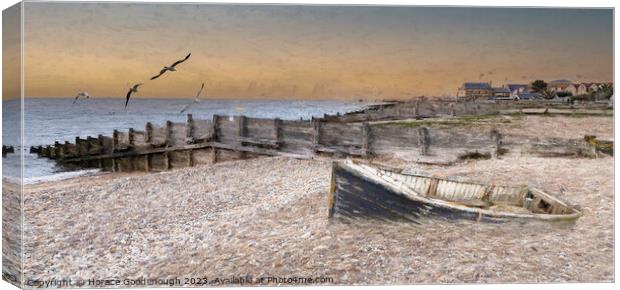 Whitstable beach Canvas Print by Horace Goodenough
