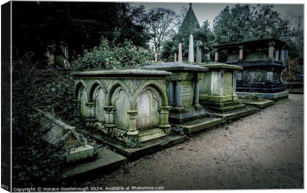 Highgate Cemetery Canvas Print by Horace Goodenough