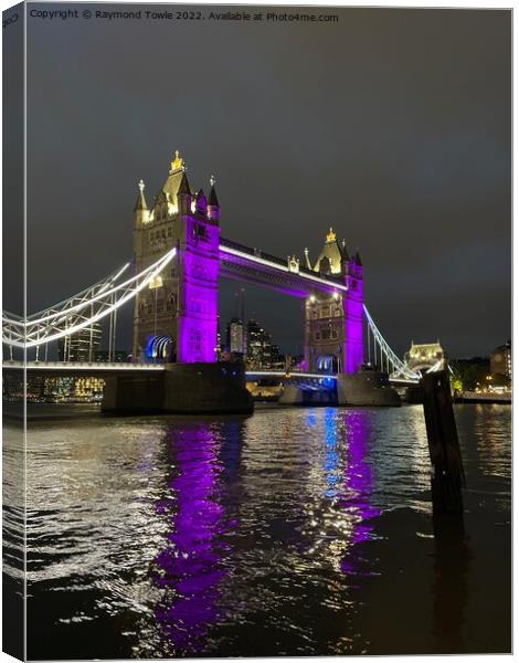 Tower Bridge Canvas Print by Raymond Towle