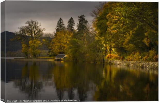 Loch Ard in the Trossachs Canvas Print by Pauline Hamilton