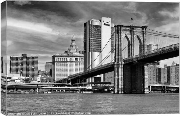Brooklyn Bridge Canvas Print by Ian Scrimgeour