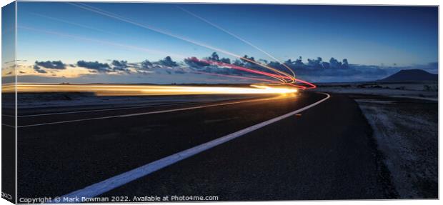 Lonely Highway Canvas Print by Mark Bowman