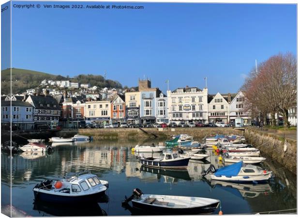 The Boat Float; Dartmouth Canvas Print by  Ven Images