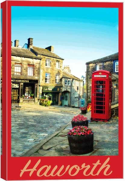 Haworth Travel Poster Canvas Print by Zenith Photography