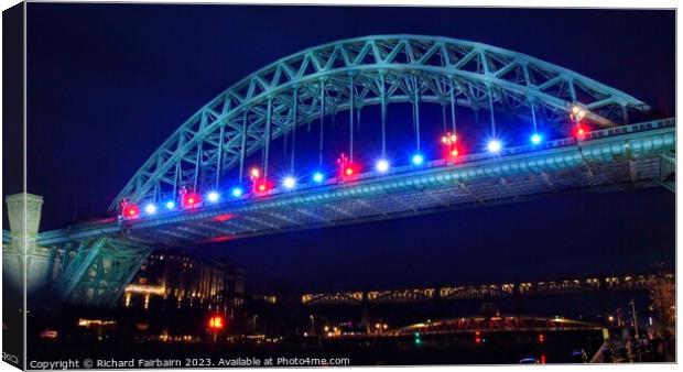 Tyne Bridge Canvas Print by Richard Fairbairn