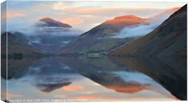 Wasdale at Sunset Canvas Print by Nick Unitt