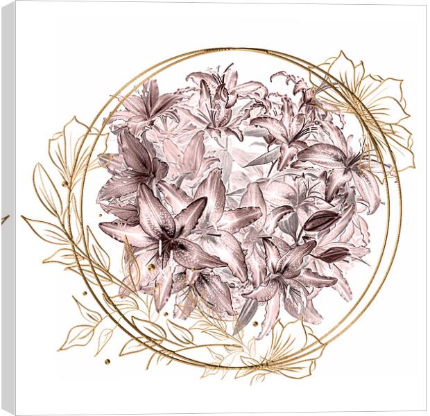 Pink lilies  Canvas Print by Cristina Pascu-Tulbure
