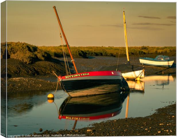 Morston Quay, Norfolk Canvas Print by Colin Flatters