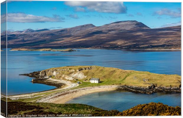 Loch Eriboll, Scotland North Coastline Canvas Print by Stephen Young