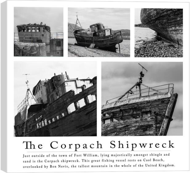 The Corpach Shipwreck, Fort William, Scotland Canvas Print by Stephen Young