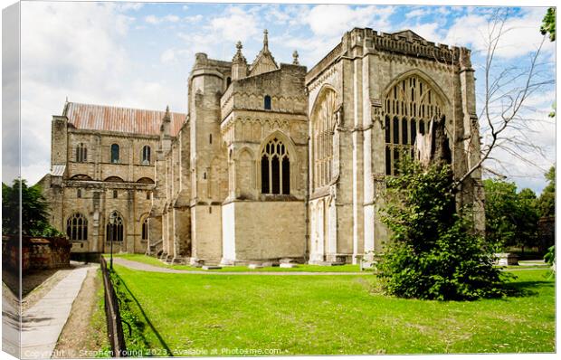 Winchester Cathedral Canvas Print by Stephen Young
