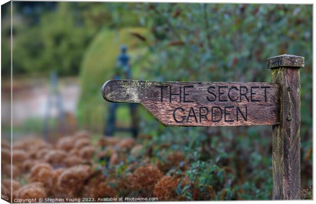 The Secret Garden Canvas Print by Stephen Young