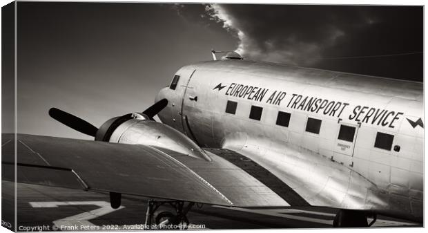 c47 skytrain Canvas Print by Frank Peters