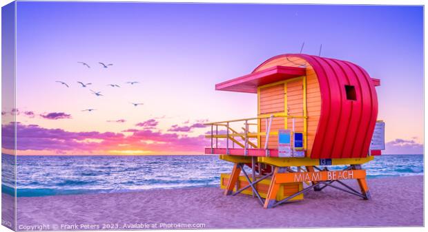 miami beach Canvas Print by Frank Peters