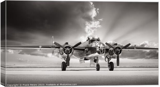 north amercan b25 Canvas Print by Frank Peters