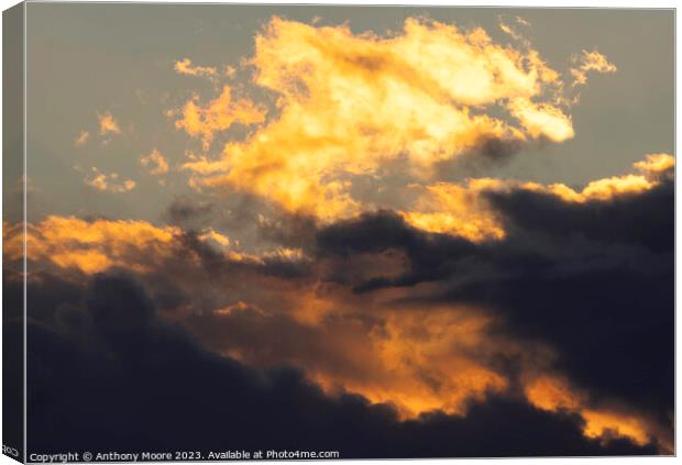 Clouds at Sunset Canvas Print by Anthony Moore