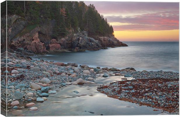 Sunrise At Hunters Beach Canvas Print by David Roossien