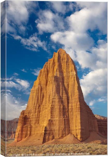 Temple of the Sun, Cathedral Valley Canvas Print by David Roossien