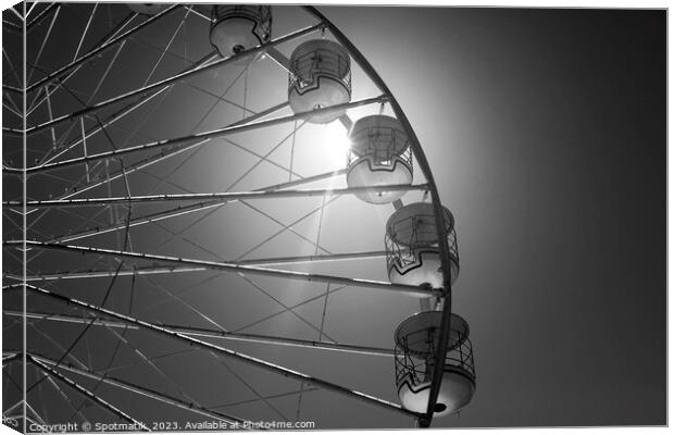 Norway Bergen Ferris wheel amusement Fair ground ride  Canvas Print by Spotmatik 