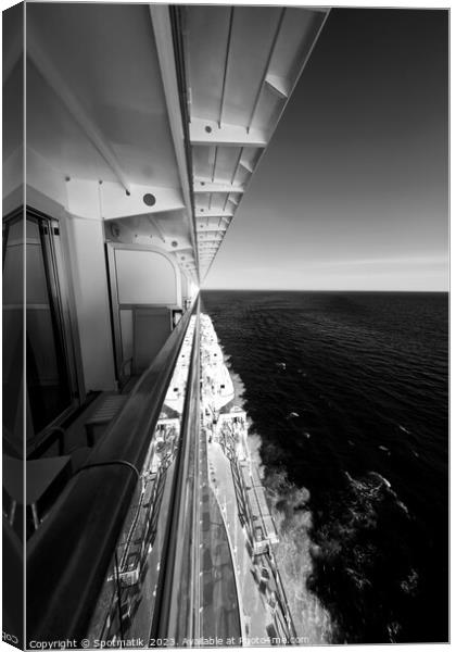 Norway fjord view from on board Cruise ship Canvas Print by Spotmatik 