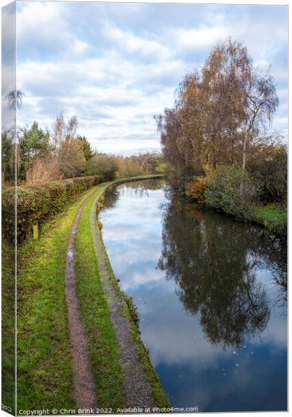 Trent and Mersey canal Canvas Print by Chris Brink