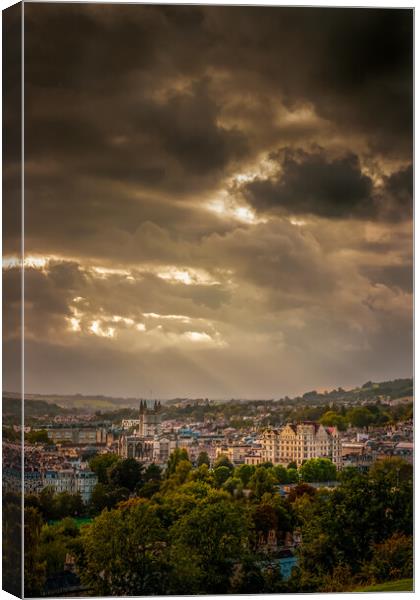 Bath before the Storm Canvas Print by Cameron Gormley