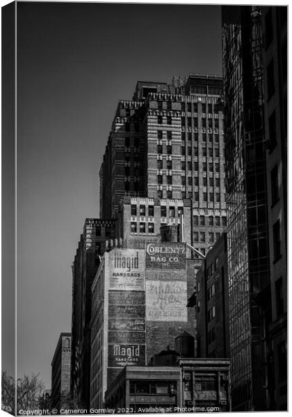 New York Ghost Signs Canvas Print by Cameron Gormley