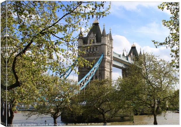 Iconic Tower Bridge: London's Heartbeat Canvas Print by Stephen Thomas Photography 