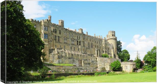 Historic Warwick Castle Canvas Print by Stephen Thomas Photography 
